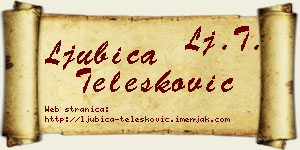 Ljubica Telesković vizit kartica